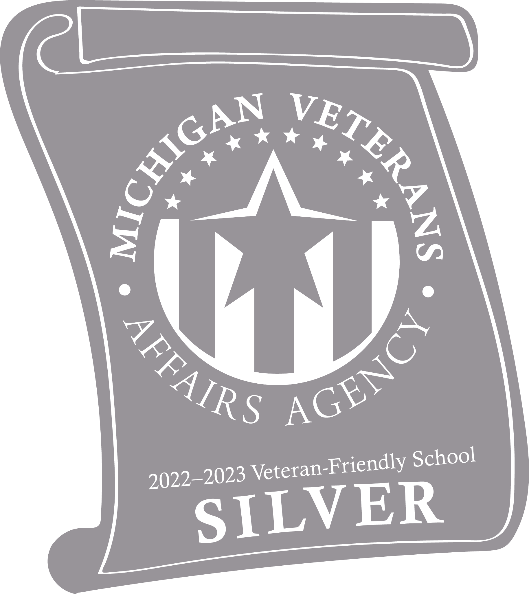 Logo for Silver Certified Veteran Friendly School