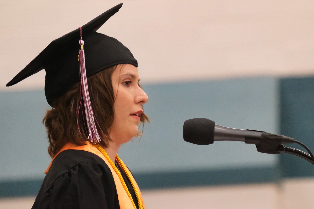 Student speaker at Commencement