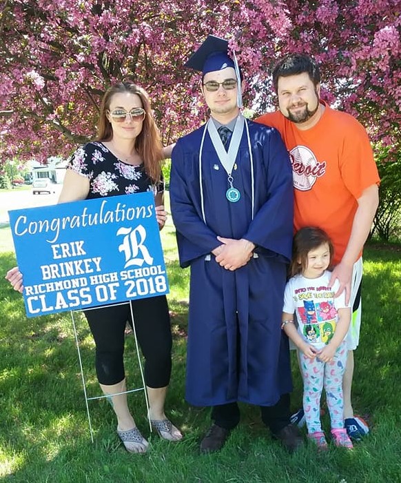 M. Brinkey and her family