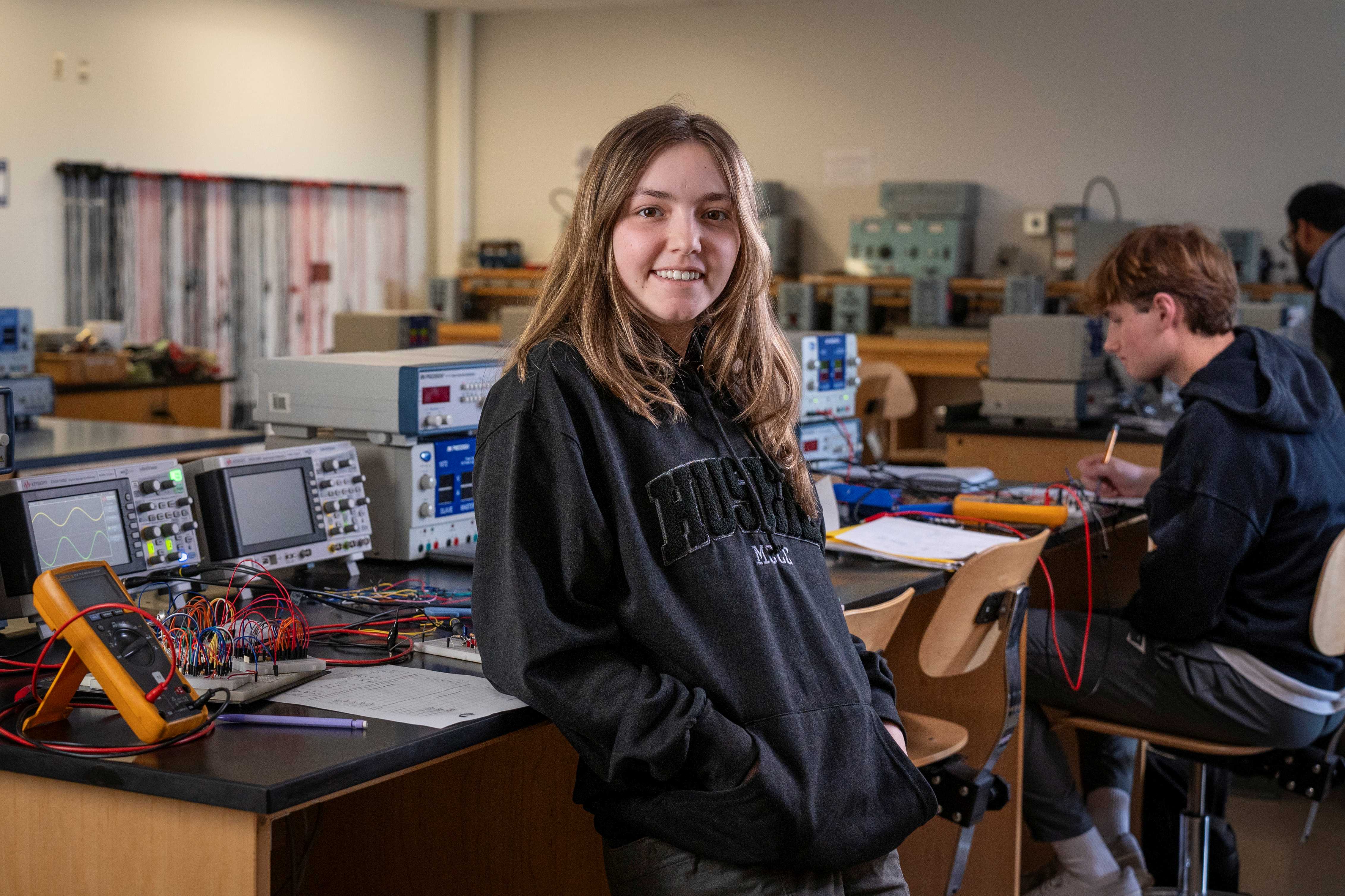 Grace Stugeon posing in lab