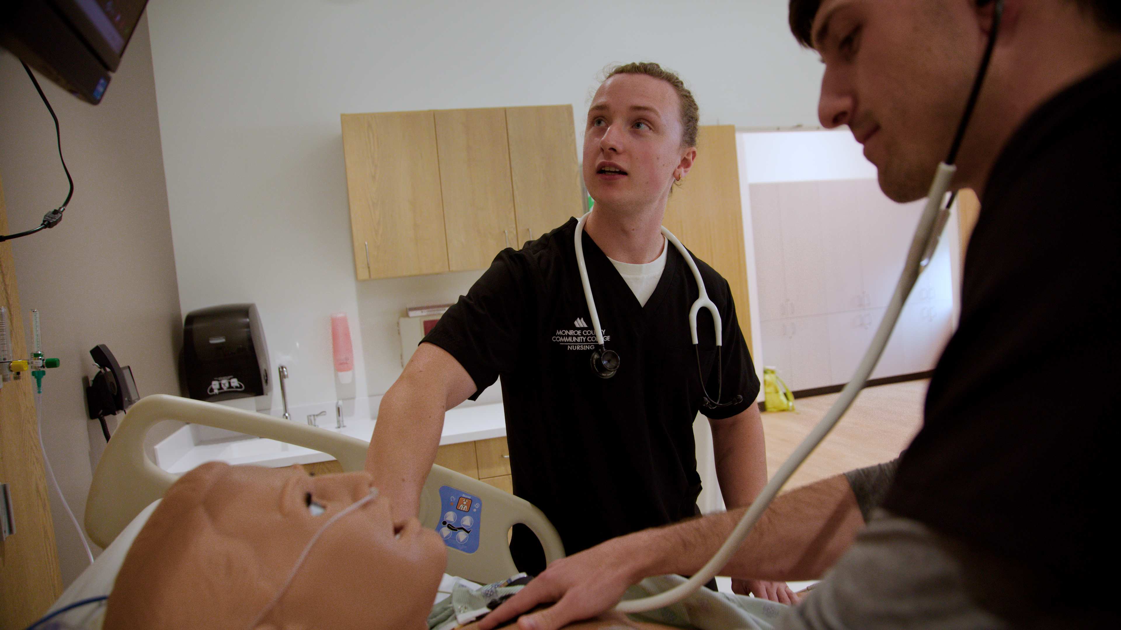 Logan DeBruyne in action in lab