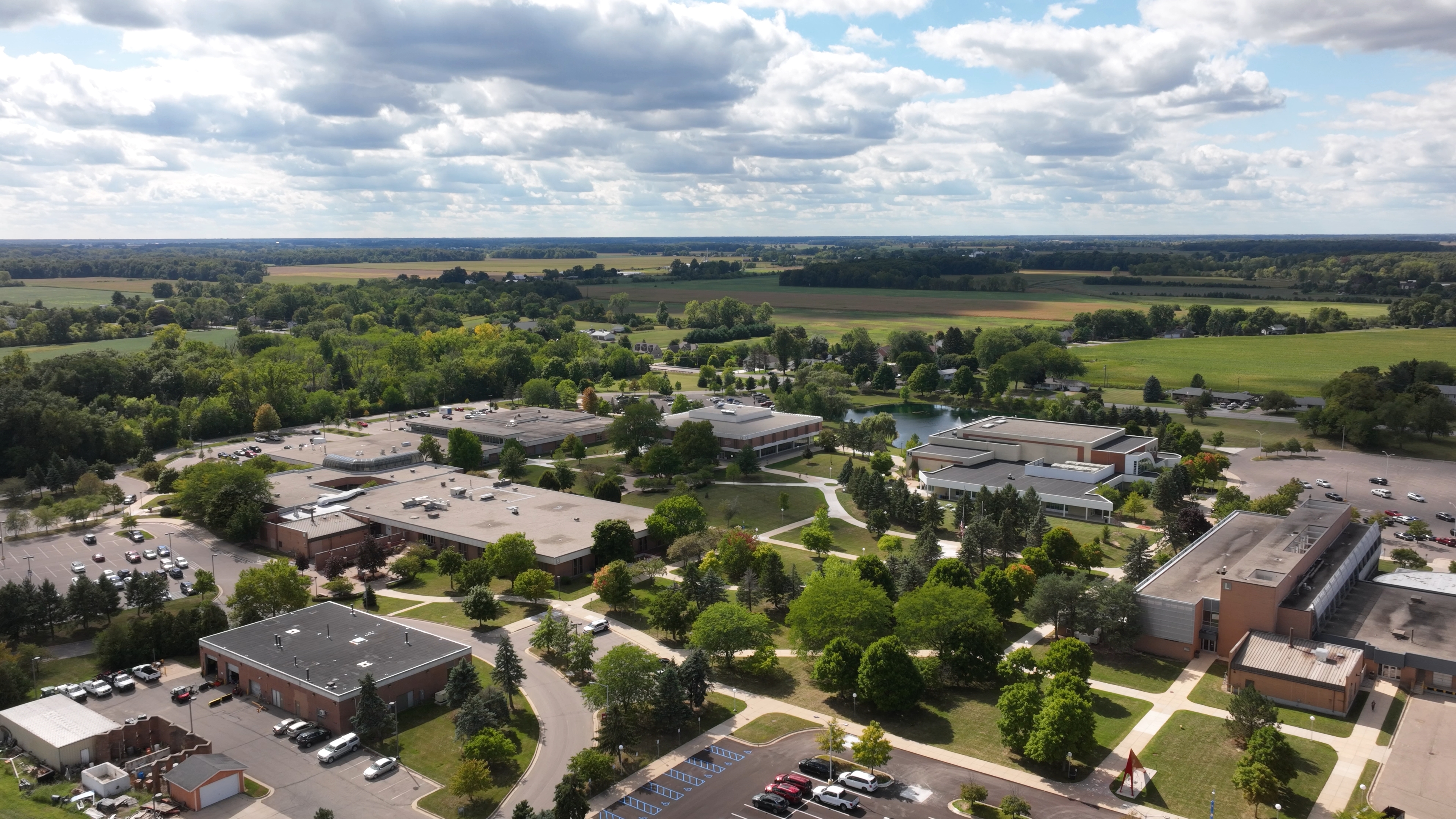 aerial campus image