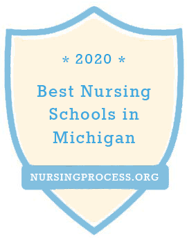 Best Nursing Schools in Michigan by Nursingprocess.org logo