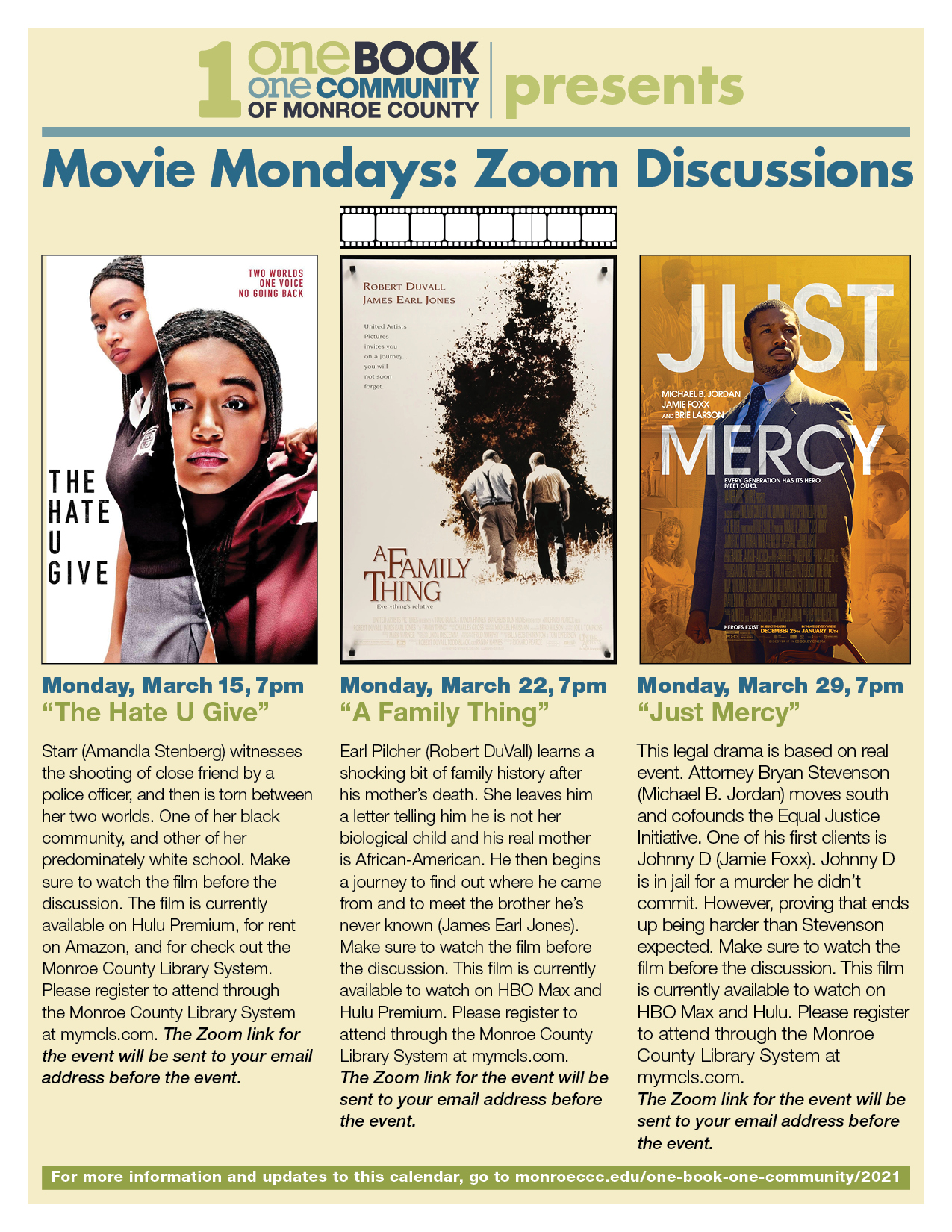 movie mondays flyer