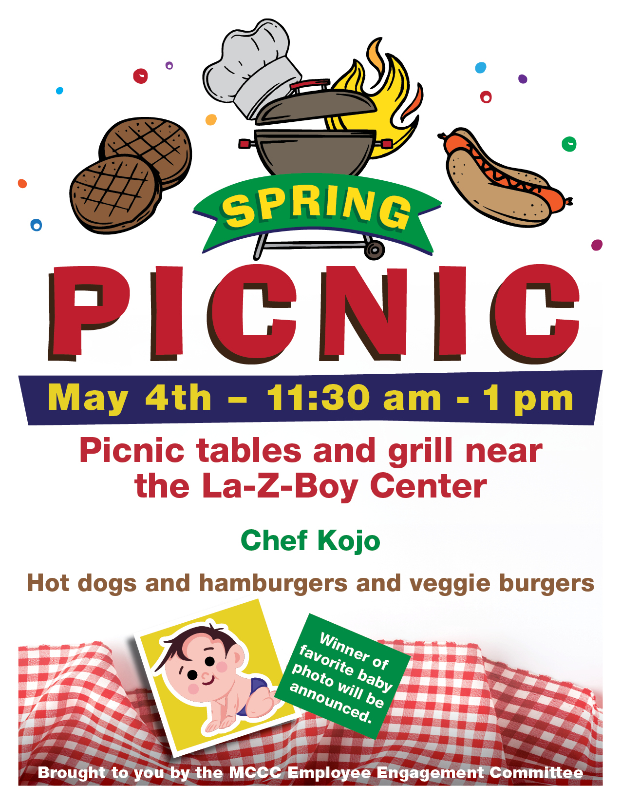 spring picnic flyer