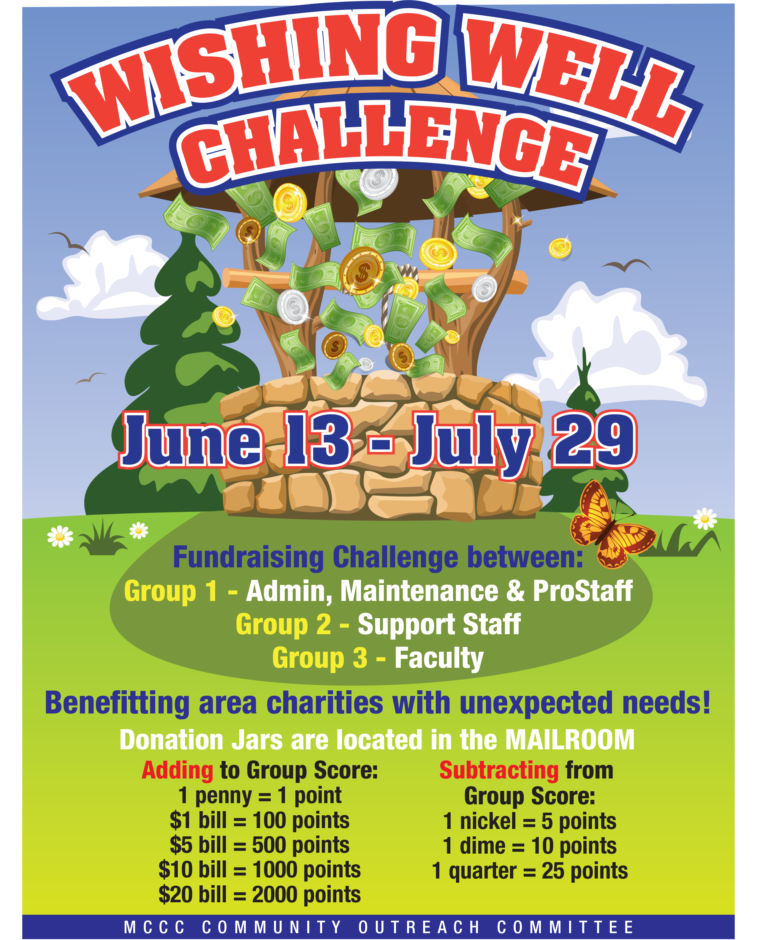 wishing well challenge flyer