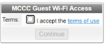 wifi checkbox