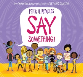 SAY SOMETHING BOOK COVER