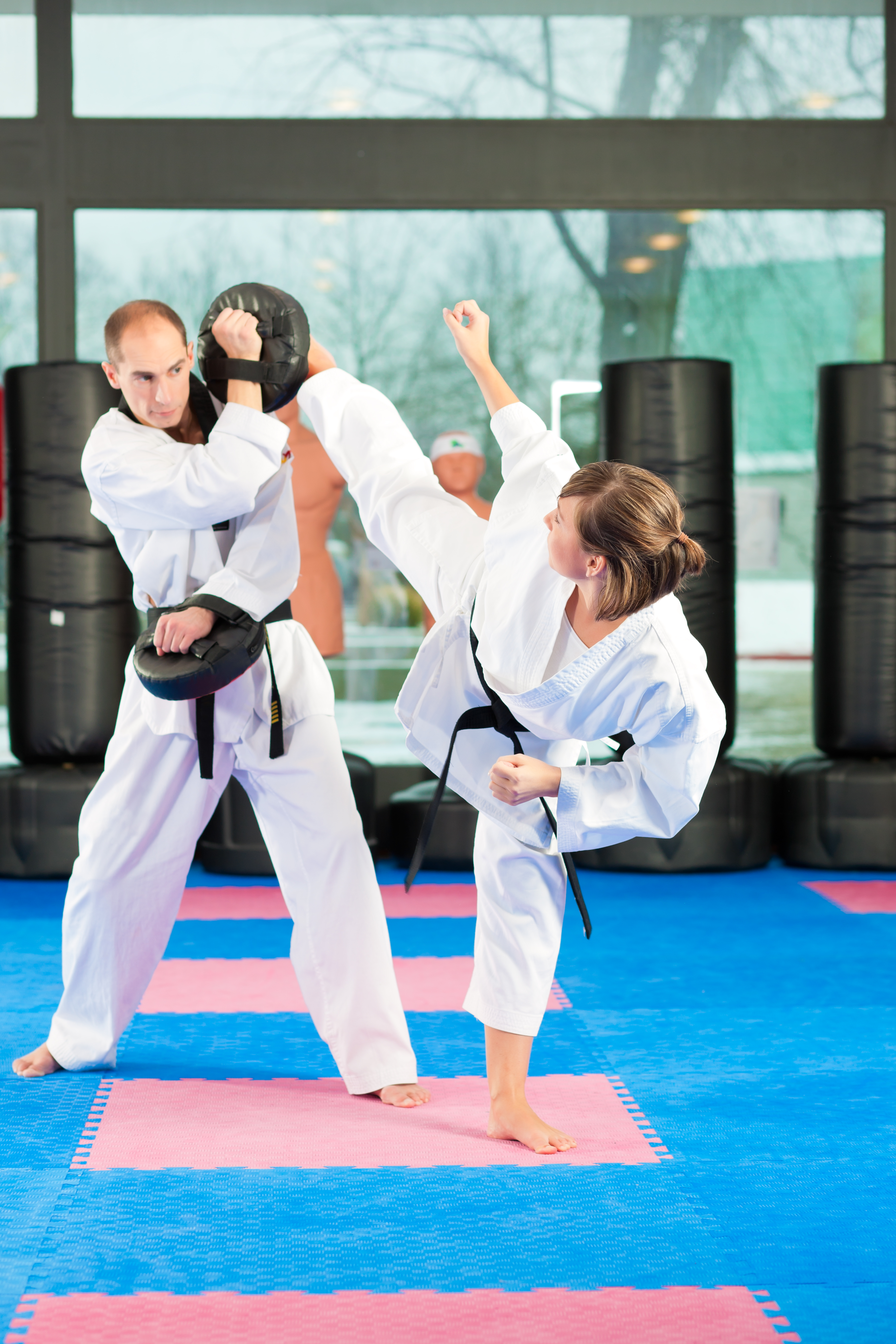 tae kwon do man and woman