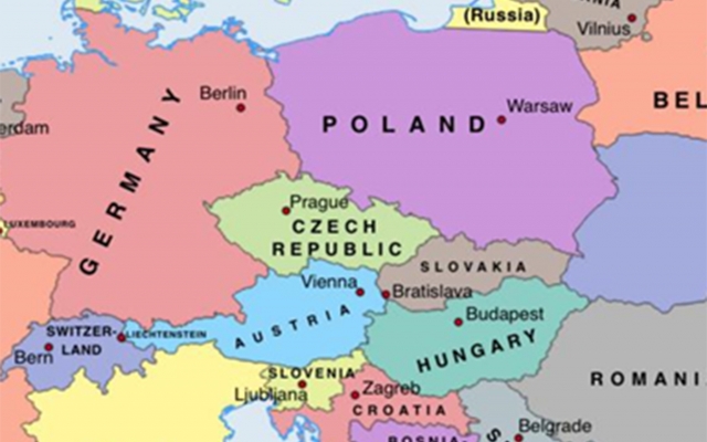 Eastern Europe map