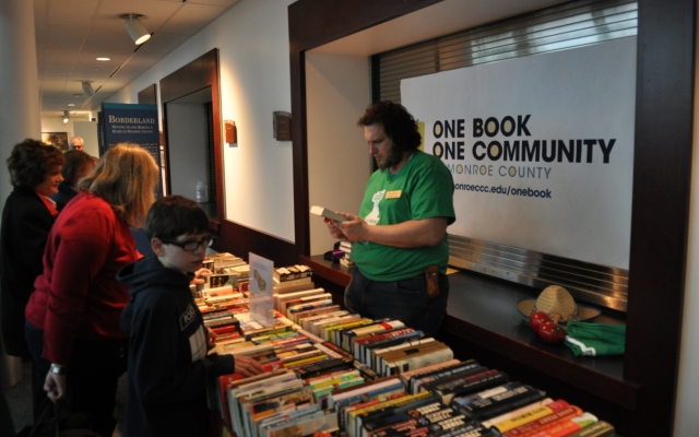 Books being sold at One Book event