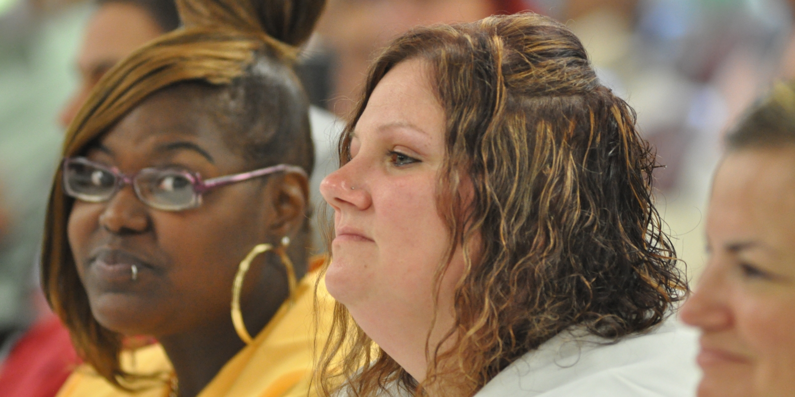 Adults at graduation