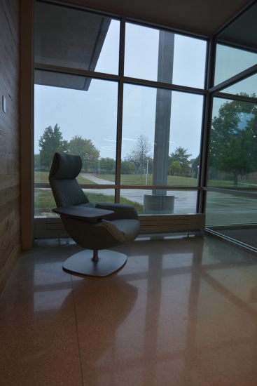 Founders Hall – Comfortable study chair/desk in the Atrium