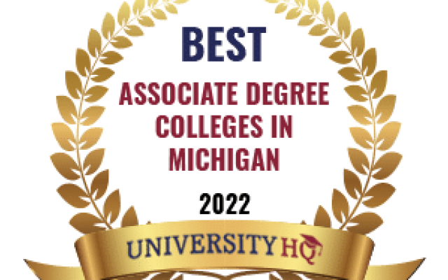 Best Associate Degree Colleges in Michigan by University HQ Logo