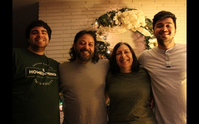 Matthew V. (right) with his family