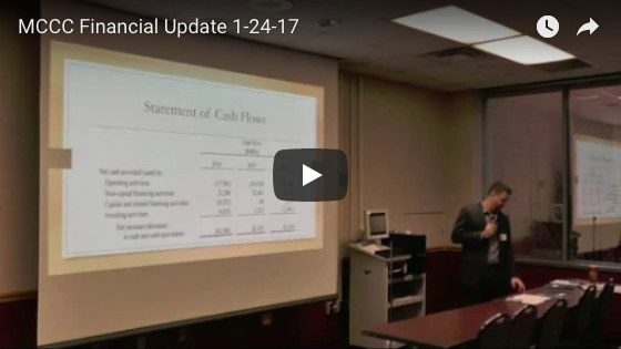 MCCC Financial update 
