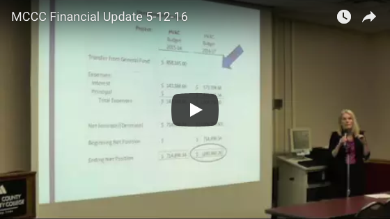 MCCC Financial update
