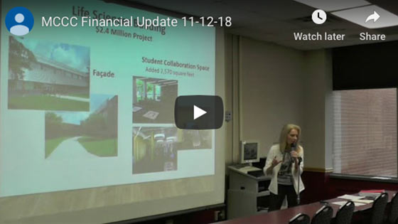 MCCC Financial Update