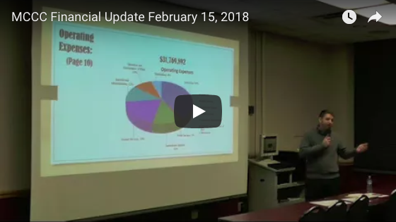 MCCC Financial update