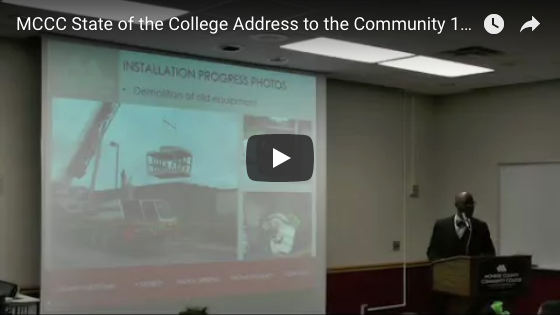 MCCC state of the college address to the community October 2017